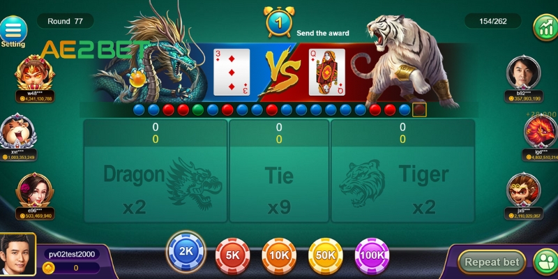 Quản lý vốn chơi Rồng Hổ tại AE2BET.NET